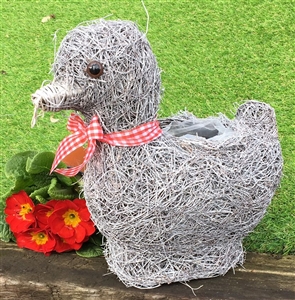 Brushwood Grey Duck Planter 30cm