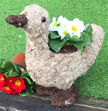 Moss Effect Duck Planter 33cm