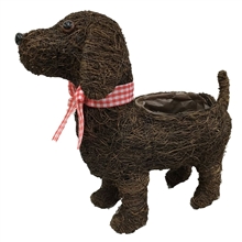 Brushwood standing dog planter sparks gifts
