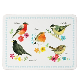 Set Of 4 Garden Birds Placemats 29cm