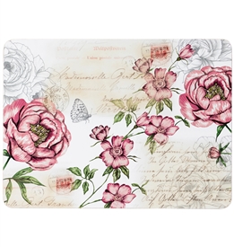 Set Of 4 Floral Placemats 29cm