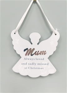 Hanging Angel Memorial Decoration Mum 10cm