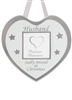 Remembrance Hanging  Heart Frame - Husband  10cm