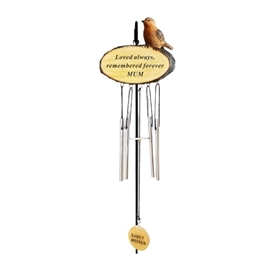 Remembrance Robin Windchime - Mum 10cm