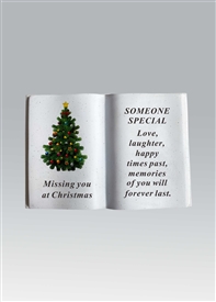 Flickering Xmas Tree Remembrance Book - Someone Special