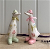 DUE MID JANUARY - 2asst Ceramic Ducks with Bees & English Wildflowers 14cm