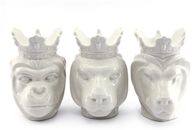 3asst Crowned Animal Oil/Wax Warmer 16cm