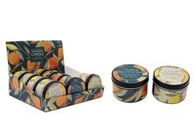 2asst Citrus Zest Tin Candles