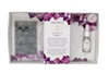 DUE JAN Crystal And Oil Tray Set - Amethyst