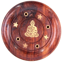 Round Ashcatcher With Buddha Inlay