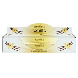 Elements Vanilla Incense Sticks x6 Tubes