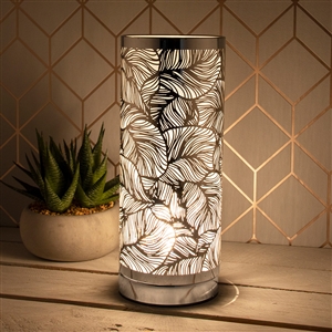 Silver & White Touch Sensitive Aroma Lamp 26cm