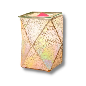 Pearl Crackle Geometric Wax Warmer