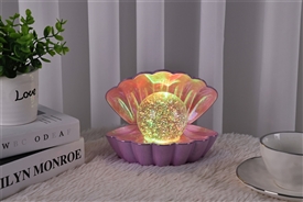 Sea Shell LED Glitter Lamp