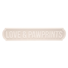 Large Love Life Street Sign - Love & Pawprints 60cm