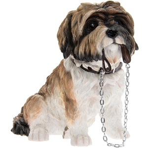 Sitting Shih Tzu Walkies Dog Figurine