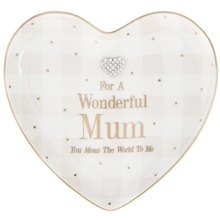 REDUCED Mad Dots Mum Heart Dish