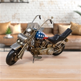 Metal Harley Motorbike Ornament
