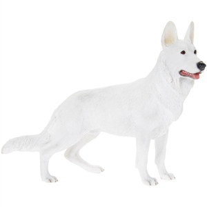 White German Shepherd Dog Ornament 20cm