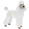 White Poodle Dog Ornament 15cm