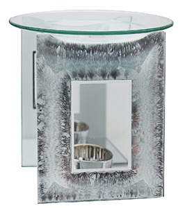 Frosted Ice Glass Panel  Oil Burner 14cm