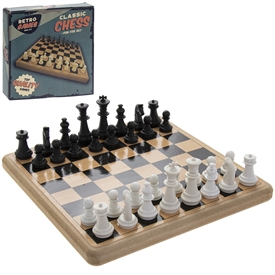 Retro Wooden Chess Pack