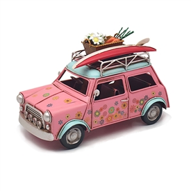 Vintage Floral Car- Pink 25cm