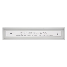 DUE FEB Long Plaque With Frame - Life 60cm