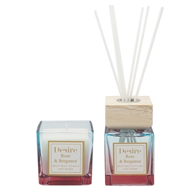 DUE FEB Candle & Diffuser Set -Rose & Bergamot