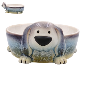 DUE MAR Faithful Friends Ceramic Bowl - Dog