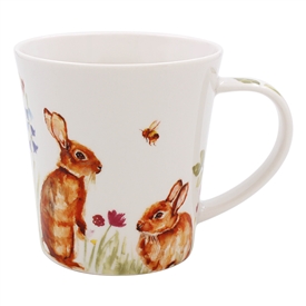 Feather & Fur Ceramic Mug - Bunnies