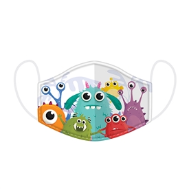 Monsters Reusable Face Mask Ages 4-12