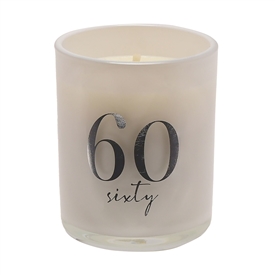 Milestones Champagne Candle Jar - 60