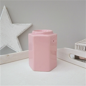 Stackable Hexagon Ceramic Wax Melter - Pink