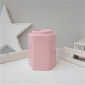 (20% OFF MAY-HEM SALE) Minimalist Hexagon Ceramic Wax Melter - Pink