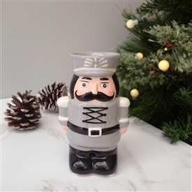 Nutcracker Wax Melter / Oil Burner 13.5cm - Grey