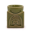 Ceramic Buddha Wax/Oil Warmer - Light Jade