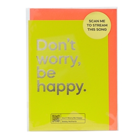 Say It With Songs Card - Don't Worry Be Happy (Bobby Mcferrin)