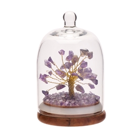 Gemstone Dome Tree - Amethyst  11.5cm