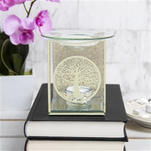 Gold Tree Of Life Glass Oil Burner