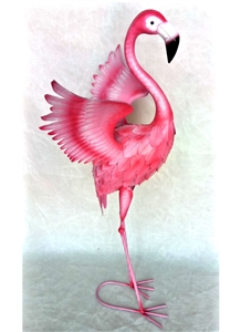 Flora the Winged Metal Flamingo 70cm