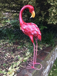 Freya the Metal Flamingo 57cm