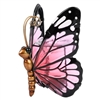 DUE JULY Butterfly Wax Burner / Oil Burner with Glass Wings - Cerise