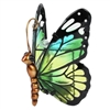 DUE MID APRIL Butterfly Wax Burner / Oil Burner with Glass Wings - Green