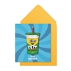 Green Pot Noodle Card 16cm