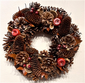 Woodland Orchard Christmas Wreath 35cm