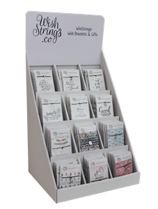 Display Stand With Wish Strings Bracelets