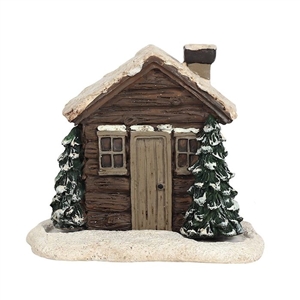 Log Cabin Incense Cone Burner 10cm