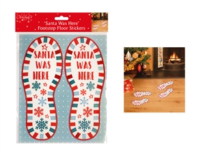 Santa Footprint Stickers