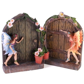 ##Set of 2 Resin Fairy doors